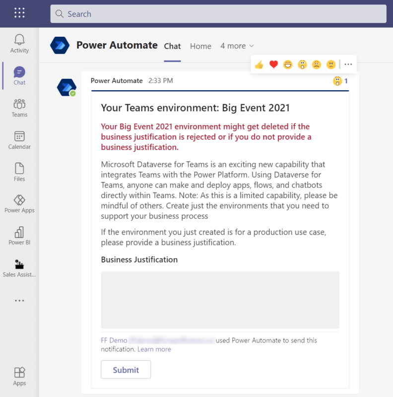 Dataverse for Teams governance, part 2: environment approval process ...