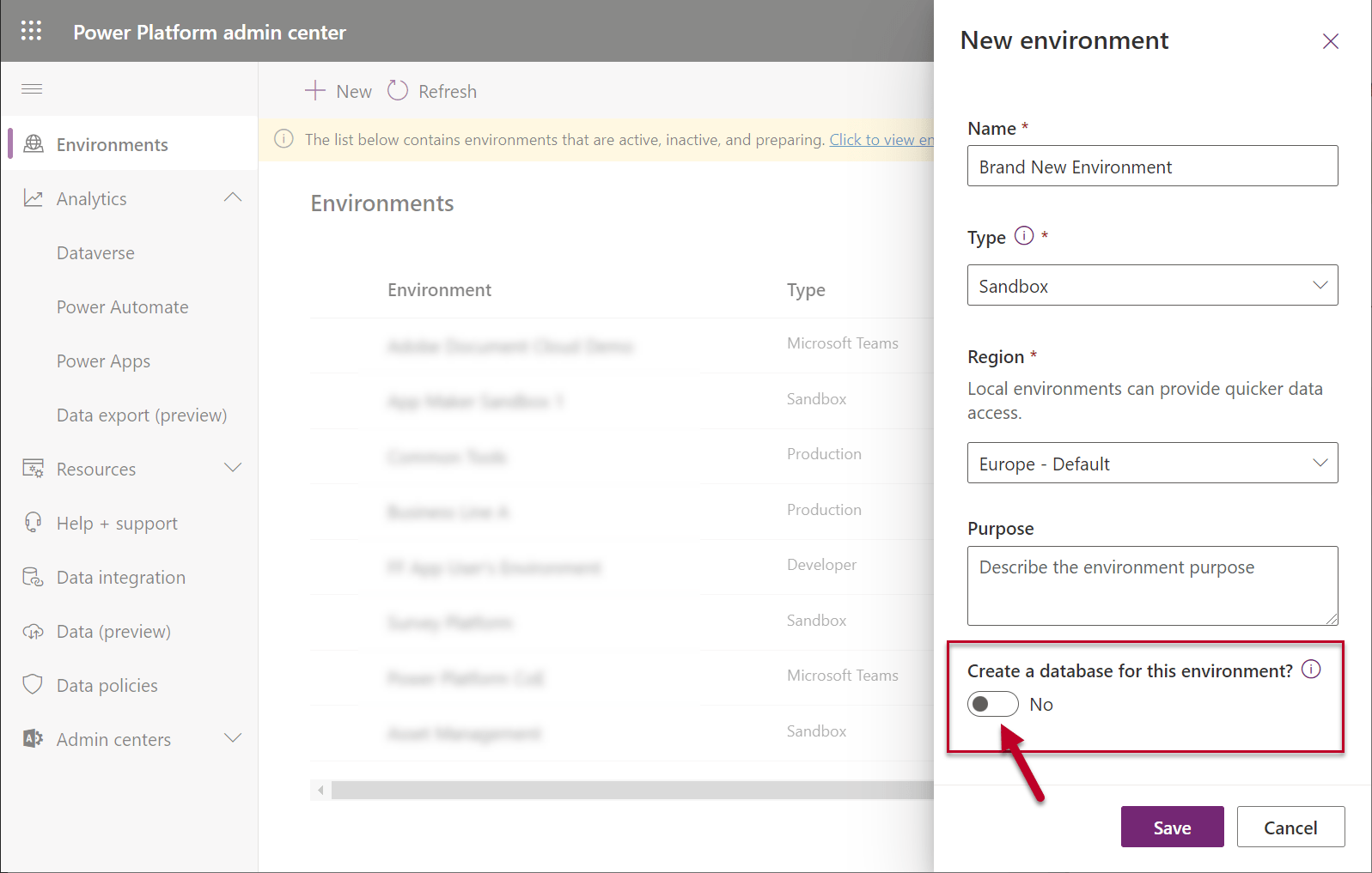 Power Platform environments: enable Dataverse or not? - Forward Forever